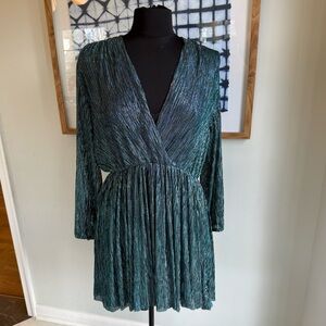 Maje Riatisa Metallic Mini Dress